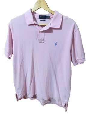Polo Ralph Lauren Men’s Light Pink Classic Fit Polo with Blue Pony Size Large
